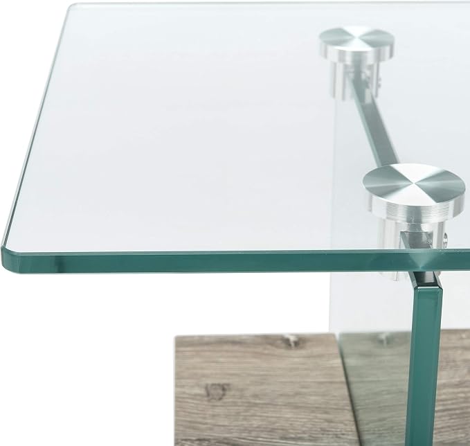 Glass / Grey Oak