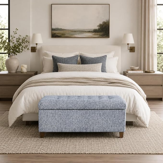 Blue Gray Woven Fabric