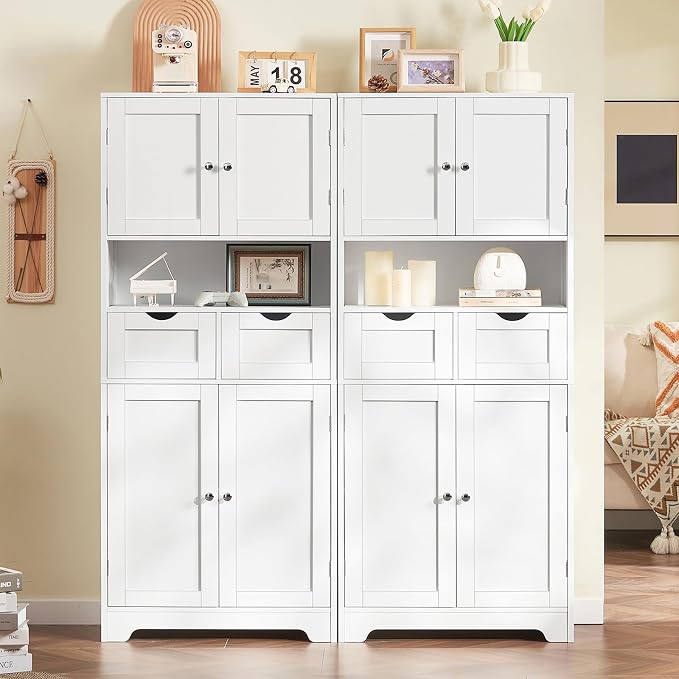 White 2 Drawers