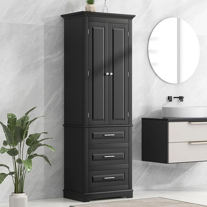 Black 3 Drawers