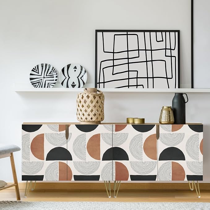 Geometric Semi-circle Shapes Patterns