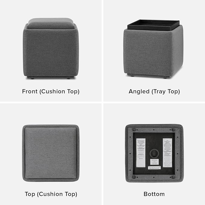Dark Gray Fabric, Cube