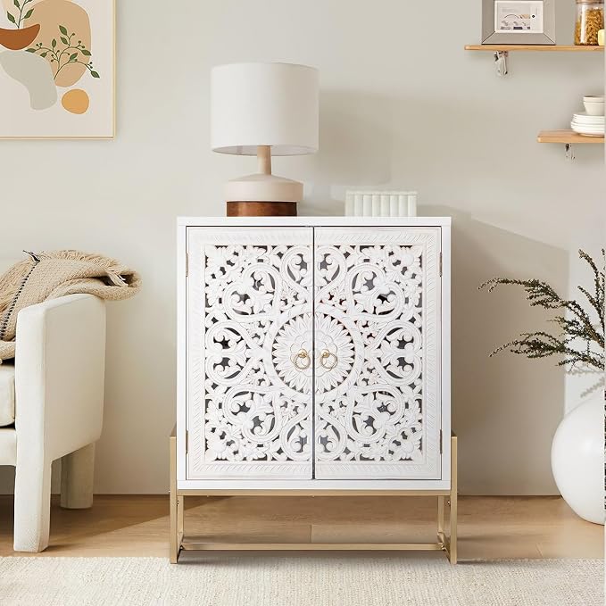White With Metal Legs