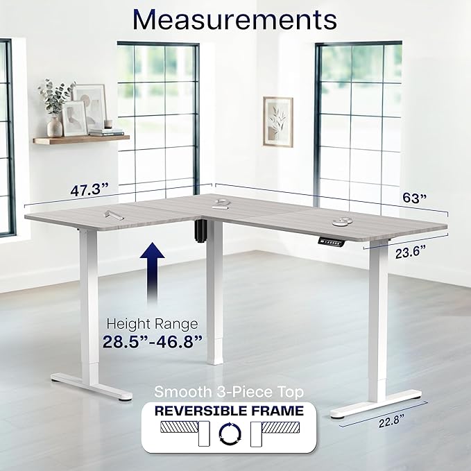 Dark Gray Top / White Frame