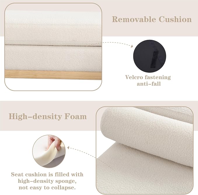 54.3in-boucle White