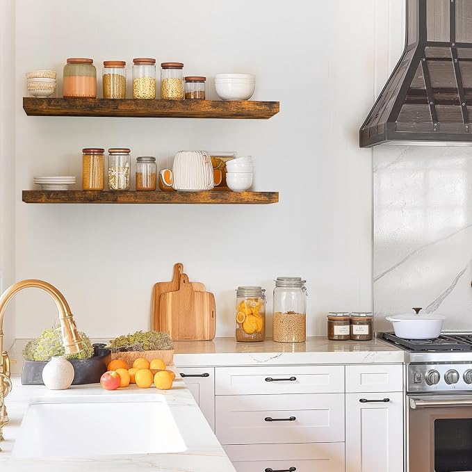 B. Rustic Brown - Americana Farmhouse Style