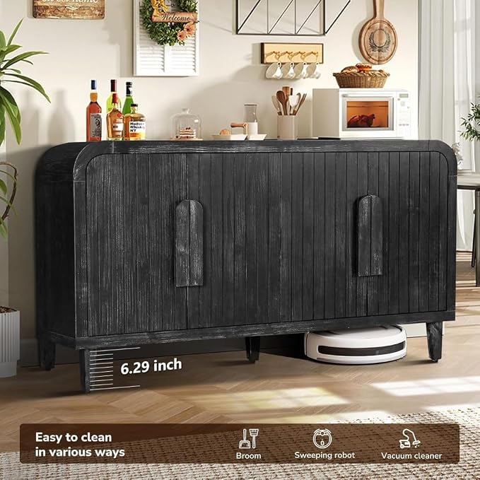 Antique Black + Solid Wood+mdf