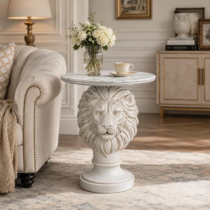 03 Lion - Marble White