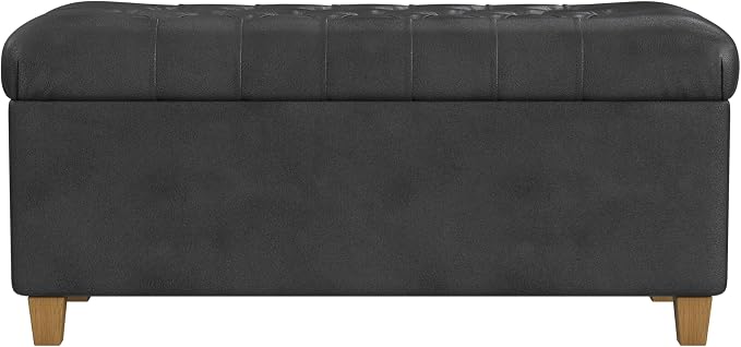Black Faux Leather