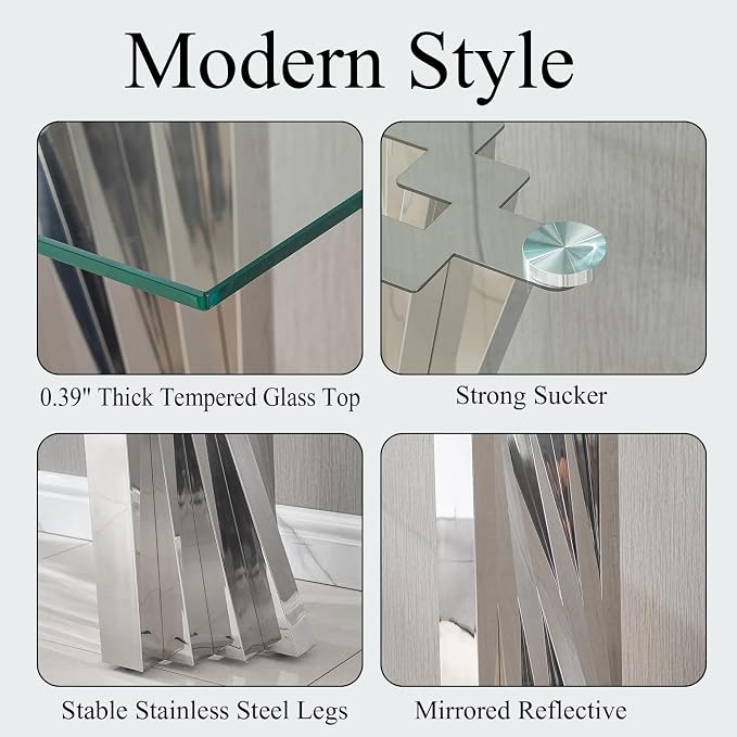 Silver Console Table