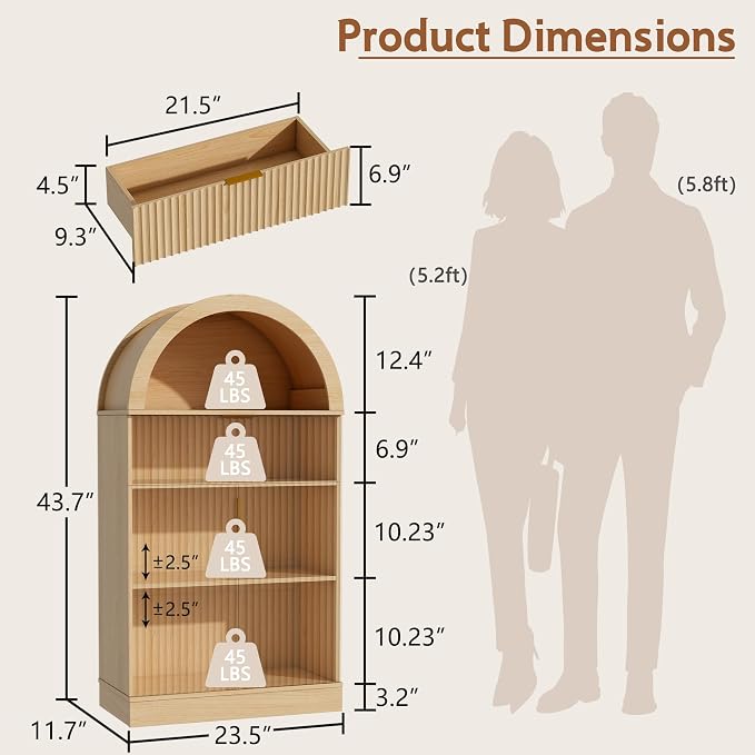 1-drawer - Natural Oak