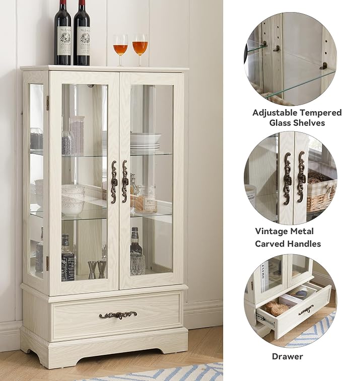 C-white-with 1 Drawer