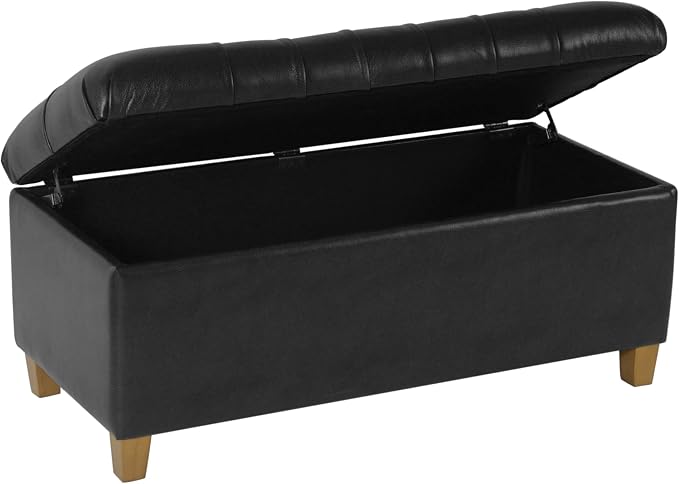 Black Faux Leather