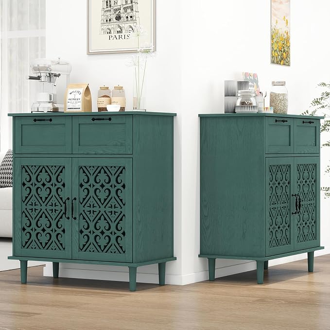 Green_2 Door 2 Drawer