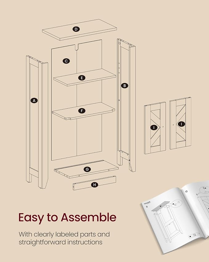 White + Rustic Brown