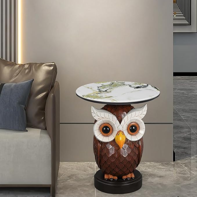 Owl - Realistic Brown & White