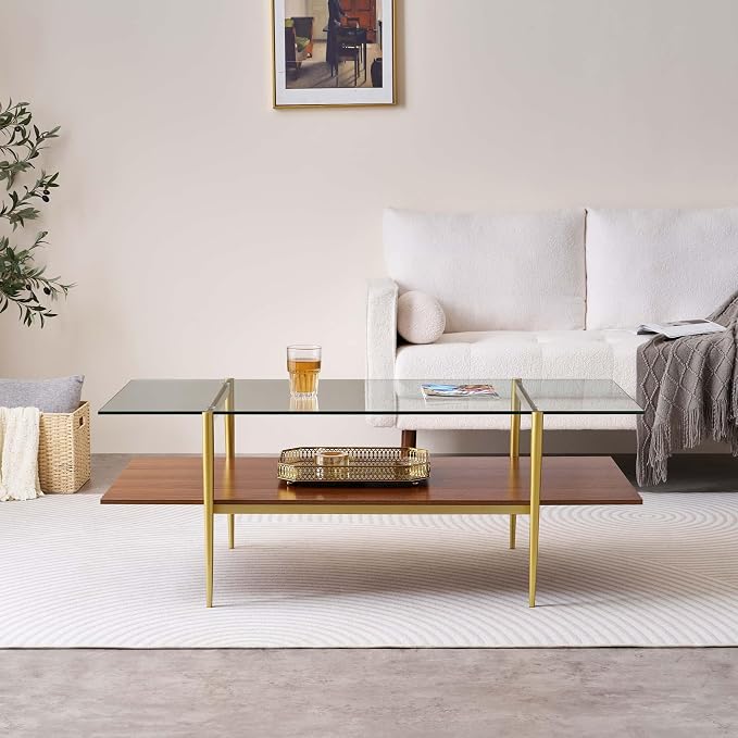 Clear & Walnut