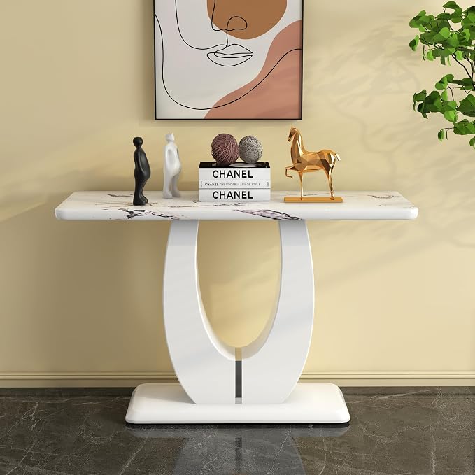 White Marble-console Table 1