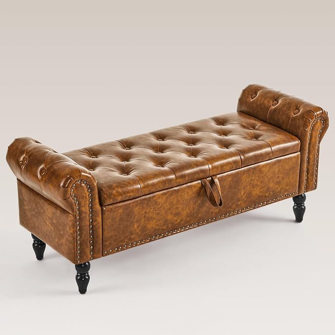 Faux Leather/Brown