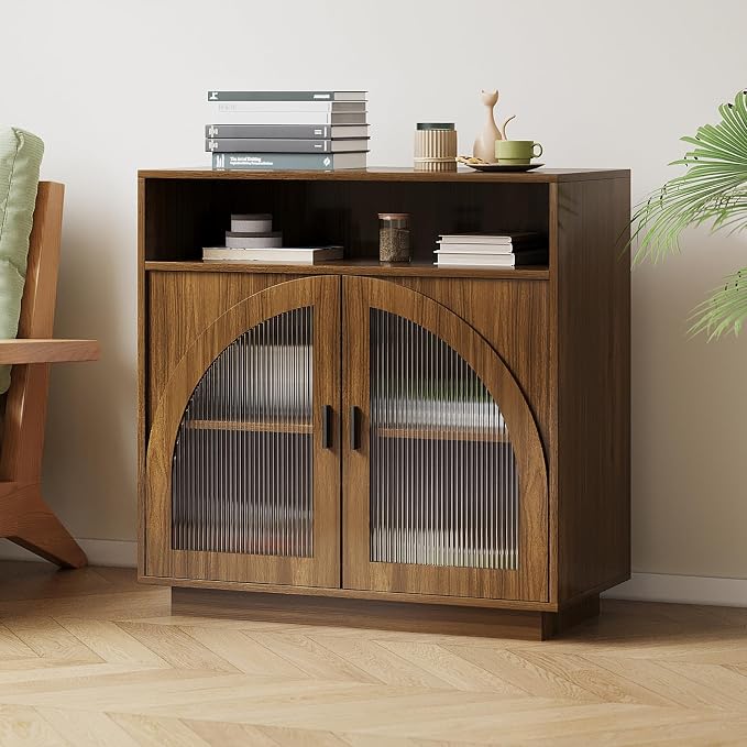 Sideboard W/Compartment_walnut
