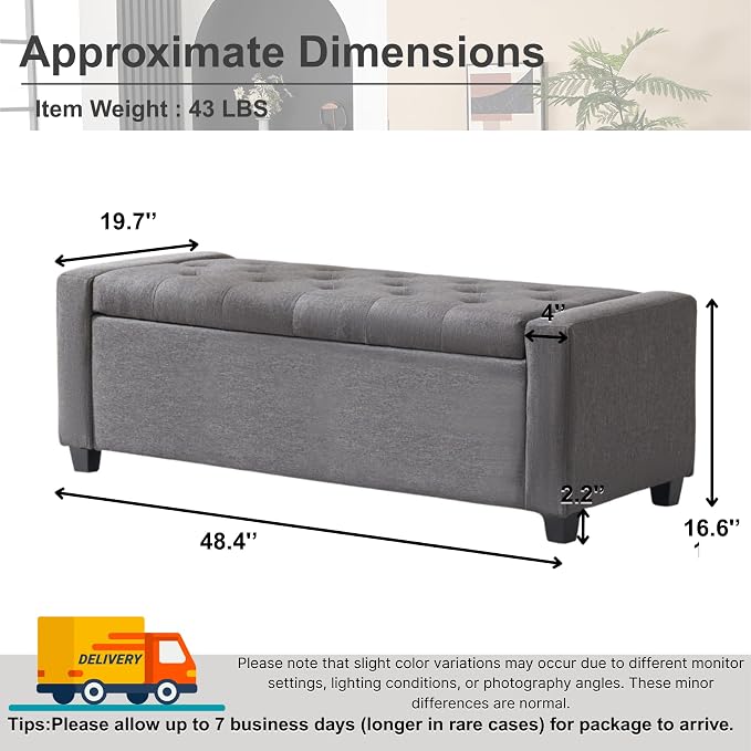Grey Linen 48.4''