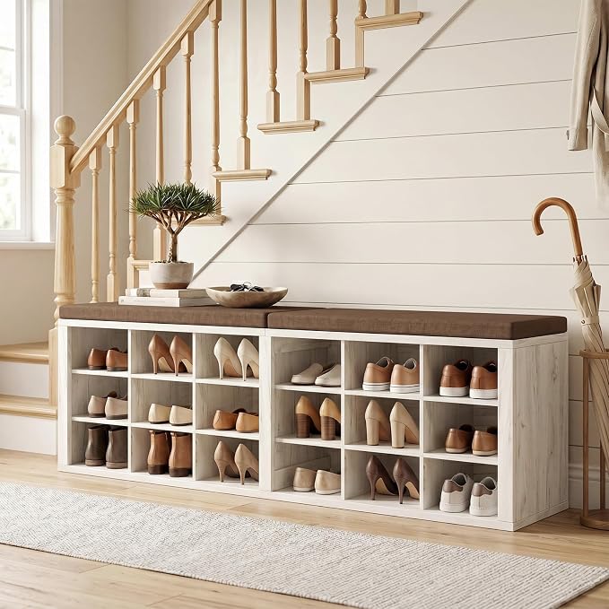White With Warm Brown