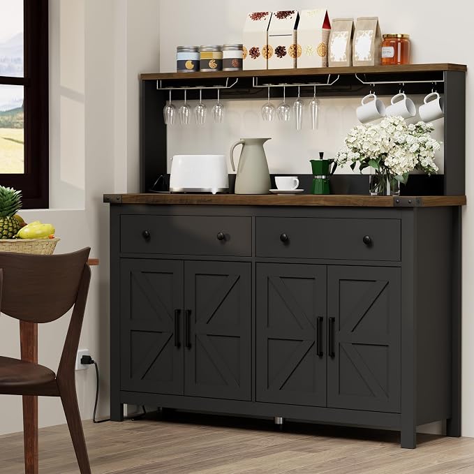 Black/Wood