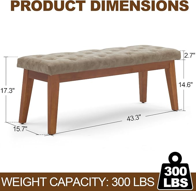 Light Taupe-pu-tufted
