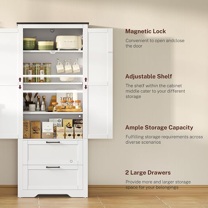 White,2drawers