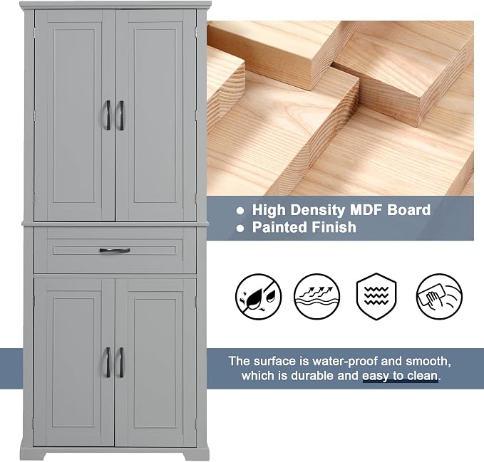 Grey,doors and Drawer 8