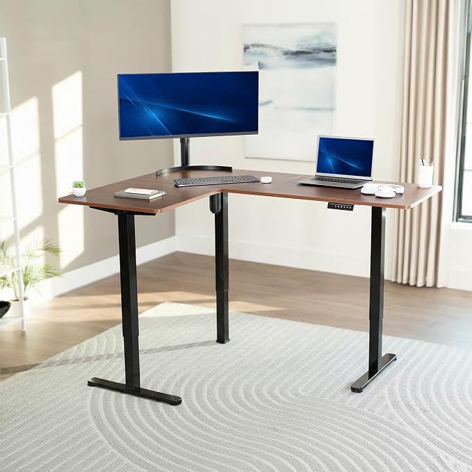 Dark Walnut Top / Black Frame