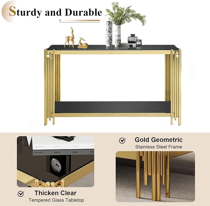 Black Gold-console Table