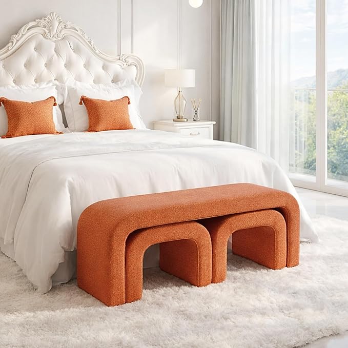 Orange 44''w 3-piece