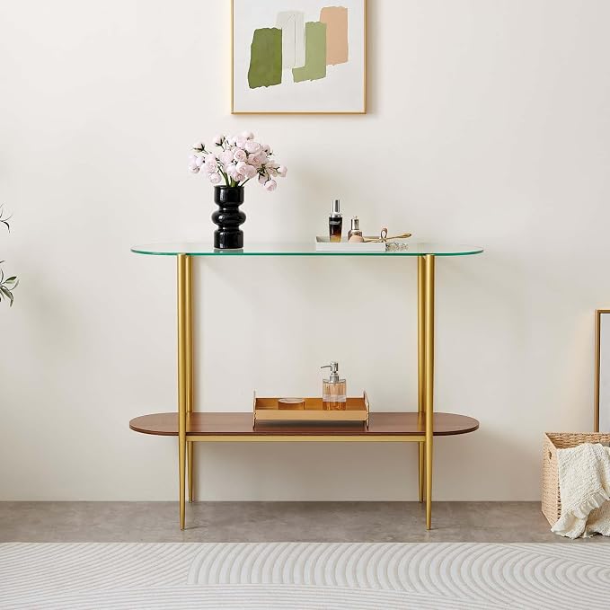 Clear & Walnut