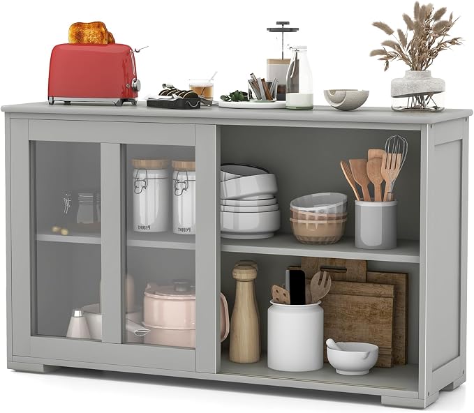 Grey/Glass Sliding Door