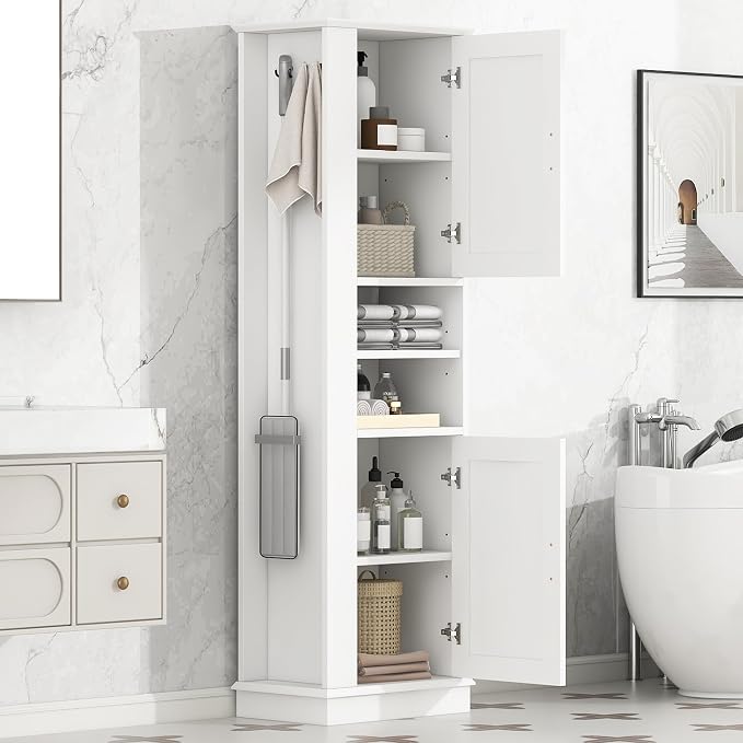 White/Open Shelf