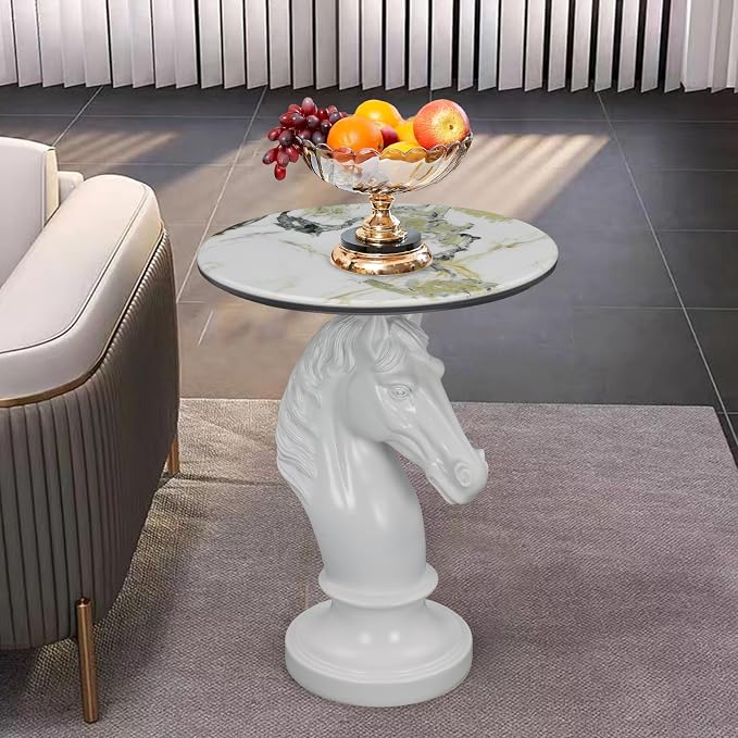 12 Horse - Patterned White Horse