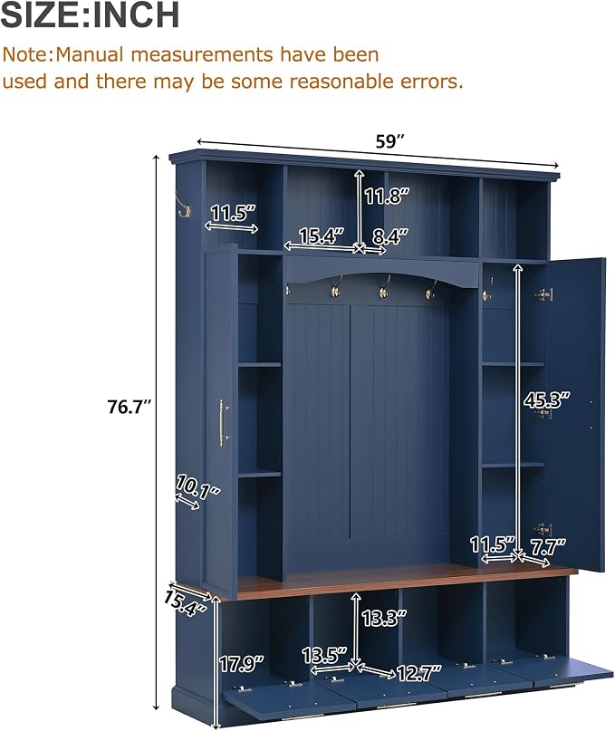 Blue/Adjustable Shelves