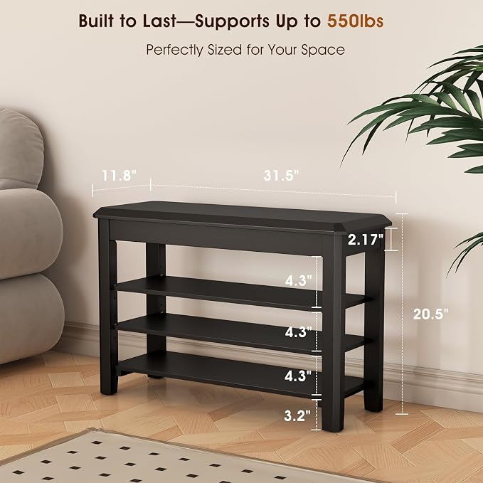 Black-3 Tier(wood)