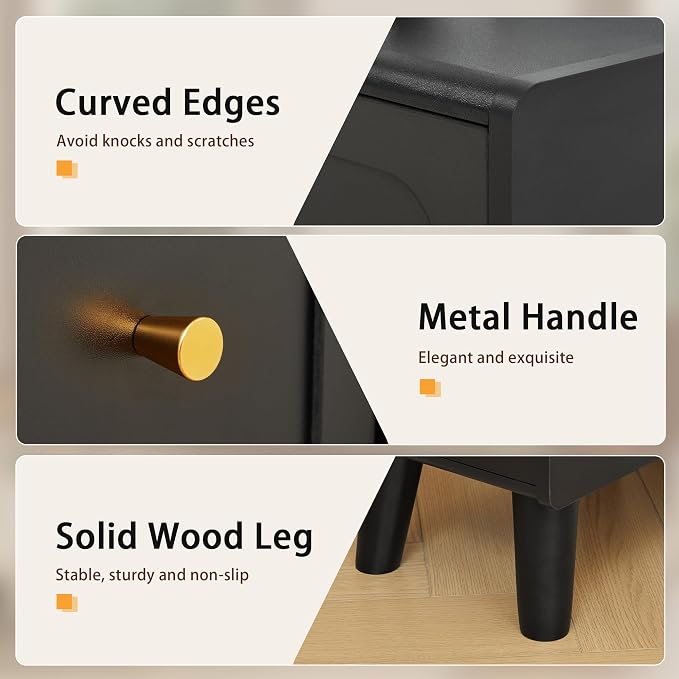 Black-3drawers-1pcs