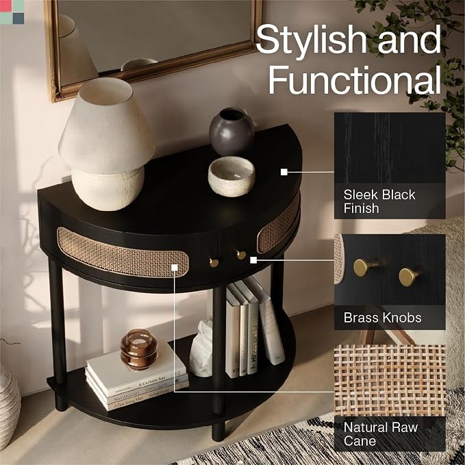Black Oak With Brass Knobs