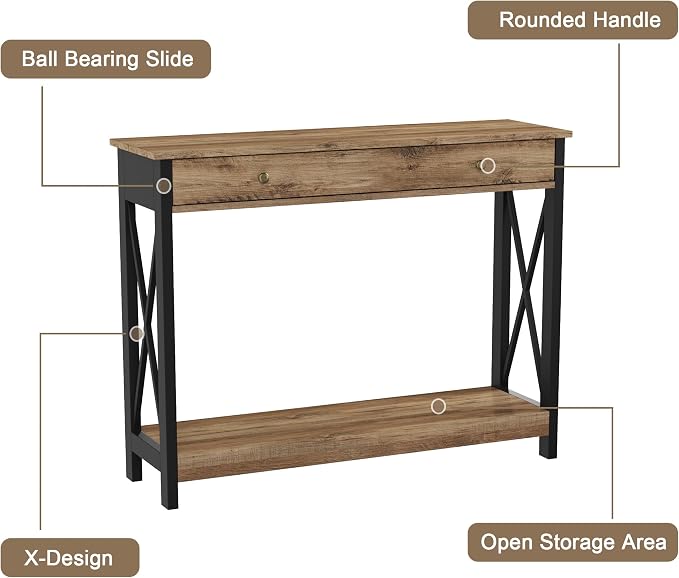 Rustic Oak & Black