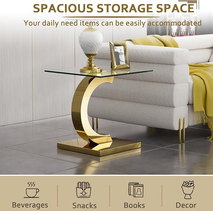 Gold End Table