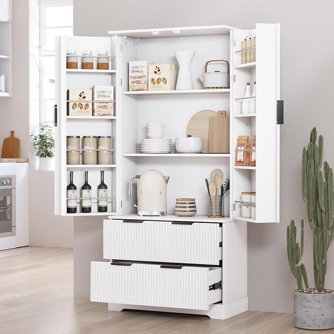 2 Drawers Below-white