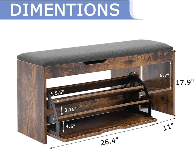 Brown-1 Flip Drawers