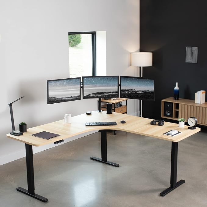 Light Wood Top / Black Frame