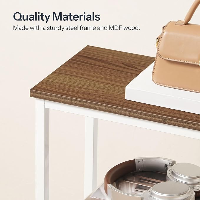 Walnut + White