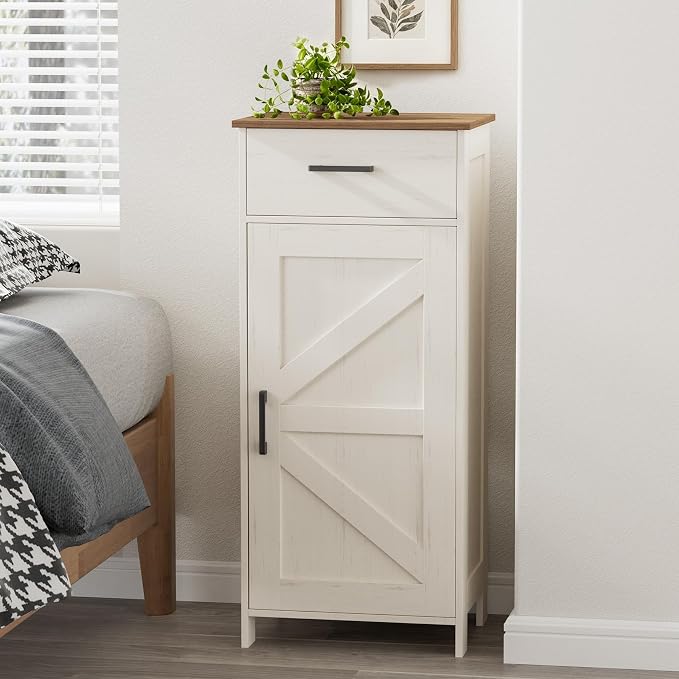 Rustic White and Brown