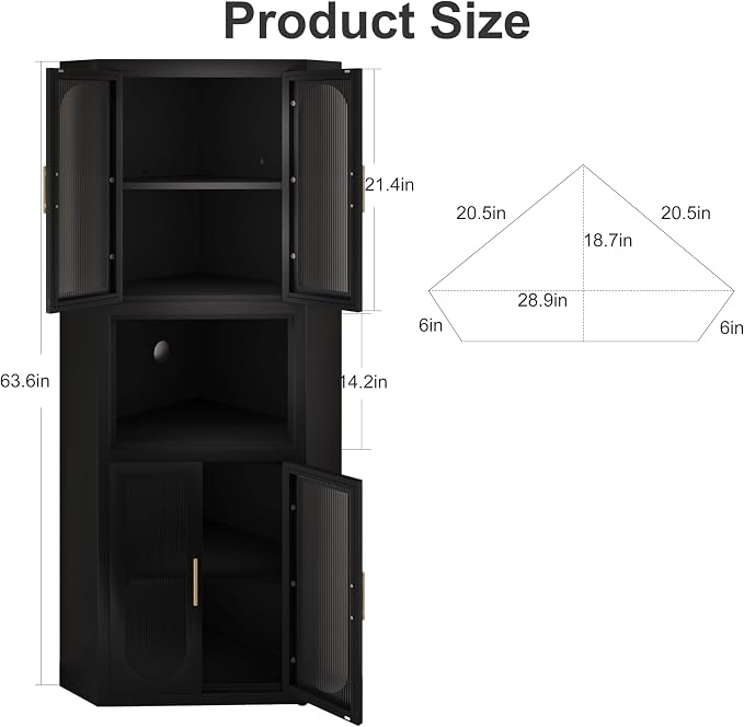 Cornercabinet-black