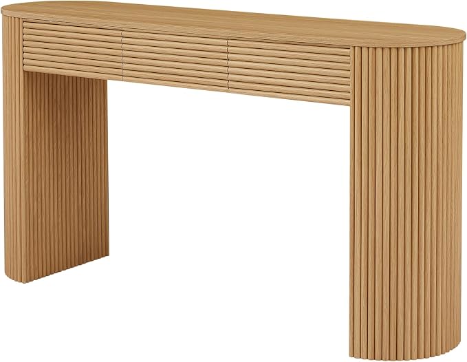 Natural W/Fluted Drawer
